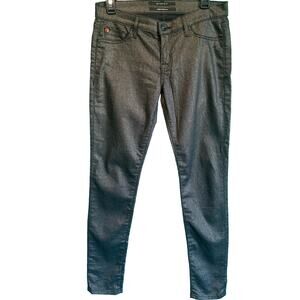 Hudson Jeans Block & Gold Glitter Skinny Jeans Women's 28